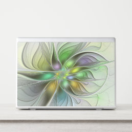 Colorful Fantasy Flower Modern Abstract Fractal HP Laptop Skin