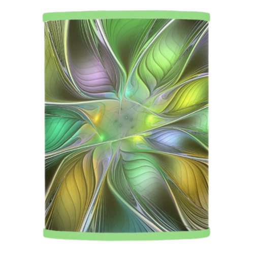 Colorful Fantasy Flower Modern Abstract Fractal Lamp Shade