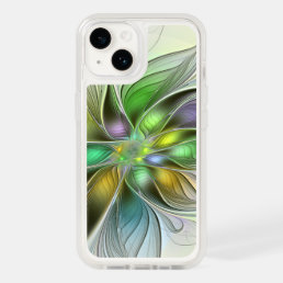 Colorful Fantasy Flower Modern Abstract Fractal OtterBox iPhone 14 Case