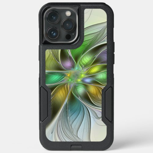 Colorful Fantasy Flower Modern Abstract Fractal iPhone 13 Pro Max Case