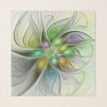 Colorful Fantasy Flower Modern Abstract Fractal Scarf<br><div class="desc">A colorful fractal art fantasy flower,  extraordinary, 
abstract and modern. The colors and shapes make this
floral work of art an eye-catcher and a decorative design
for your scarf and more.</div>