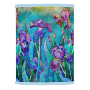 Colorful Fantasy Irises Lamp Shade