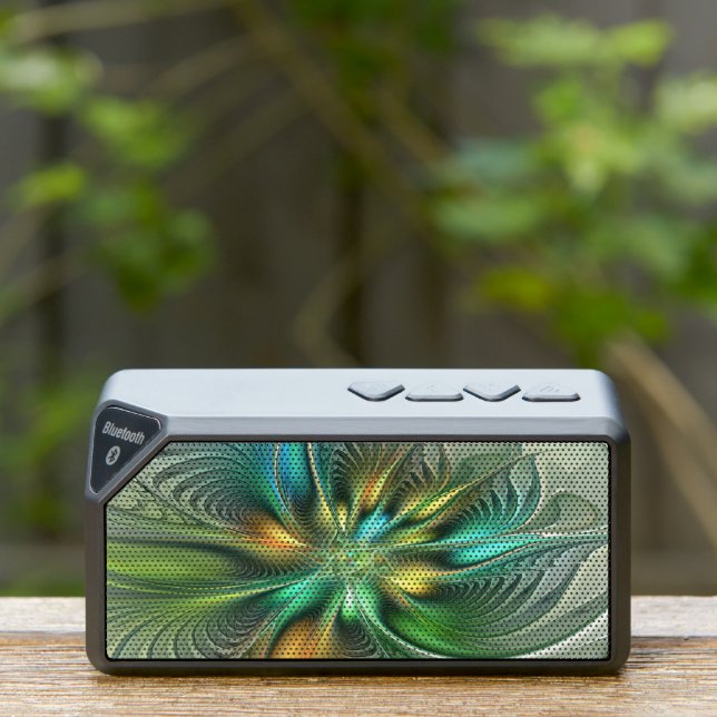 Colorful Fantasy Modern Abstract Flower Fractal Bluetooth Speaker (Insitu(Outdoor))