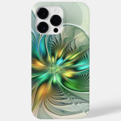 Colorful Fantasy Modern Abstract Flower Fractal Case_Mate iPhone 14 Pro Max Case