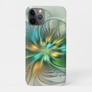 Colorful Fantasy Modern Abstract Flower Fractal iPhone 11 Pro Case