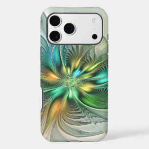 Colorful Fantasy Modern Abstract Flower Fractal iPhone 17 Pro Max Case