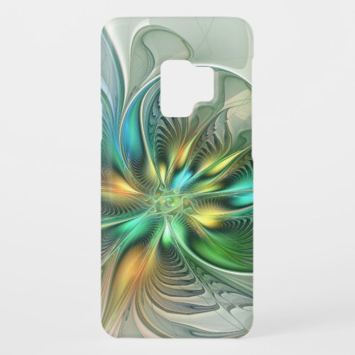 Colorful Fantasy Modern Abstract Flower Fractal Case_Mate Samsung Galaxy S9 Case