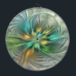 Colorful Fantasy Modern Abstract Flower Fractal Dart Board<br><div class="desc">A colorful and magical fractal art fantasy flower, 
unique and psychedelic.
Design for your decorative unusual floral dartboard and more.</div>