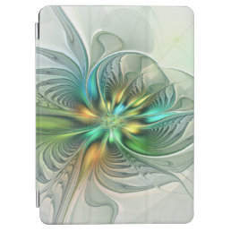 Colorful Fantasy Modern Abstract Flower Fractal iPad Air Cover