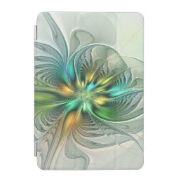Colorful Fantasy Modern Abstract Flower Fractal iPad Mini Cover