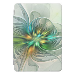 Colorful Fantasy Modern Abstract Flower Fractal iPad Pro Cover