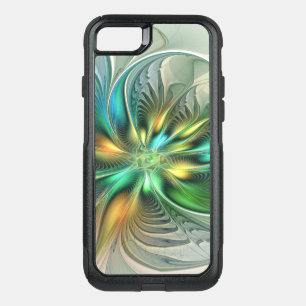Colorful Fantasy Modern Abstract Flower Fractal OtterBox Commuter iPhone SE/8/7 Case
