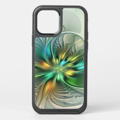 Colorful Fantasy Modern Abstract Flower Fractal OtterBox Symmetry iPhone 12 Case