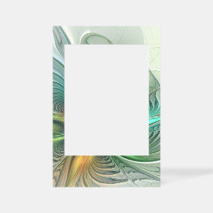 Colorful Fantasy Modern Abstract Flower Fractal Selfie Frame