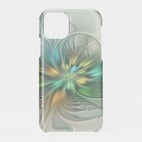 Colorful Fantasy Modern Abstract Flower Fractal iPhone 11 Pro Case