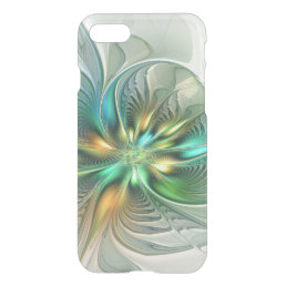 Colorful Fantasy Modern Abstract Flower Fractal iPhone SE/8/7 Case