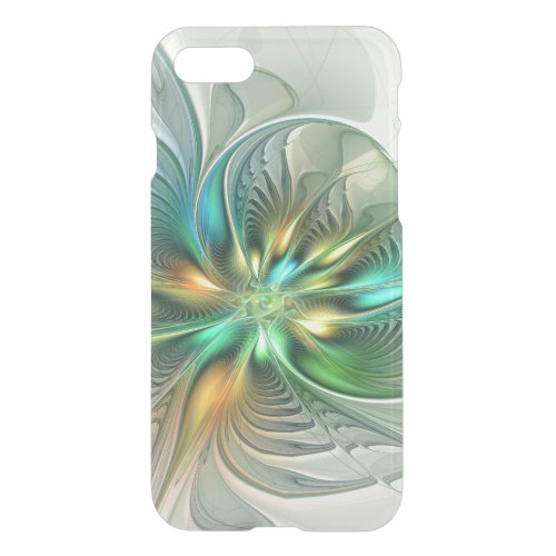 Colorful Fantasy Modern Abstract Flower Fractal iPhone SE87 Case