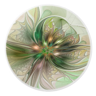 Colorful Fantasy Modern Abstract Fractal Ceramic Knob