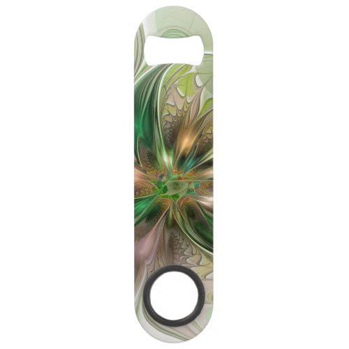 Colorful Fantasy Modern Abstract Fractal Flower Bar Key