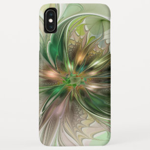 Colorful Fantasy Modern Abstract Fractal Flower iPhone XS Max Case