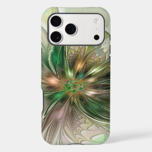 Colorful Fantasy Modern Abstract Fractal Flower iPhone 17 Pro Max Case