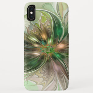 Colorful Fantasy Modern Abstract Fractal Flower iPhone XS Max Case