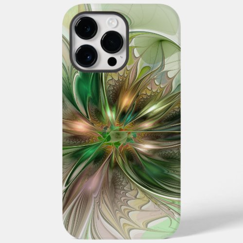 Colorful Fantasy Modern Abstract Fractal Flower Case_Mate iPhone 14 Pro Max Case