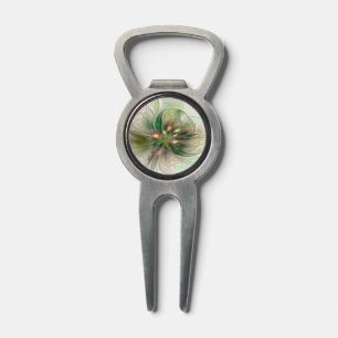 Colorful Fantasy Modern Abstract Fractal Flower Divot Tool