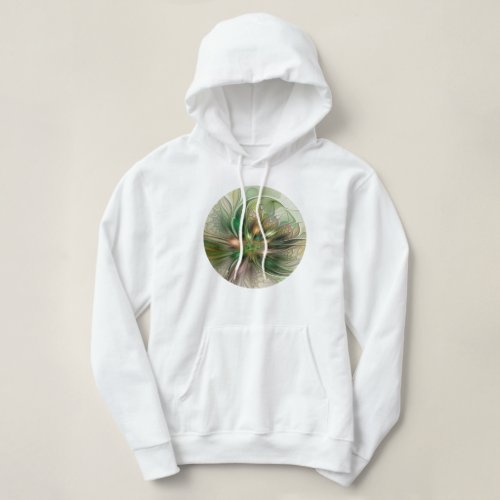 Colorful Fantasy Modern Abstract Fractal Flower Hoodie