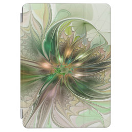 Colorful Fantasy Modern Abstract Fractal Flower iPad Air Cover