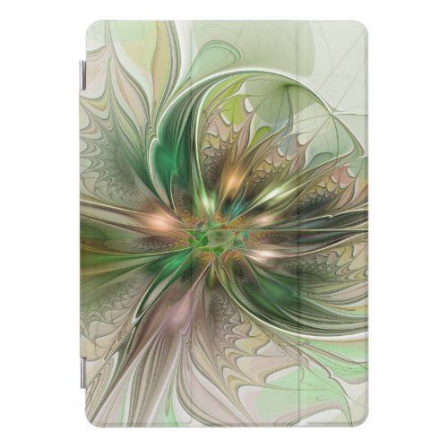 Colorful Fantasy Modern Abstract Fractal Flower iPad Pro Cover