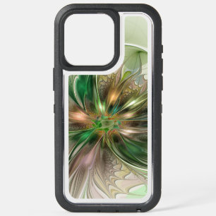 Colorful Fantasy Modern Abstract Fractal Flower iPhone 15 Pro Max Case