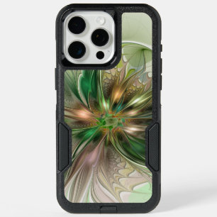 Colorful Fantasy Modern Abstract Fractal Flower iPhone 15 Pro Max Case