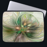 Colorful Fantasy Modern Abstract Fractal Flower Laptop Sleeve<br><div class="desc">A colorful and magical fantasy flower.
Design for your laptop sleeve and more.</div>