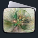 Colorful Fantasy Modern Abstract Fractal Flower Laptop Sleeve<br><div class="desc">A colorful and magical fantasy flower.
Design for your laptop sleeve and more.</div>