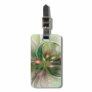 Colorful Fantasy Modern Abstract Fractal Flower Luggage Tag