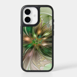 Colorful Fantasy Modern Abstract Fractal Flower iPhone 17 Case