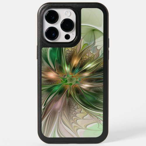 Colorful Fantasy Modern Abstract Fractal Flower OtterBox iPhone 14 Pro Max Case