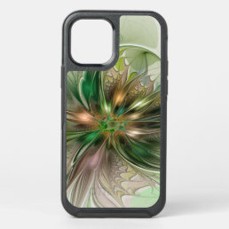 Colorful Fantasy Modern Abstract Fractal Flower OtterBox Symmetry iPhone 12 Case