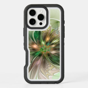 Colorful Fantasy Modern Abstract Fractal Flower iPhone 16 Pro Max Case
