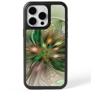 Colorful Fantasy Modern Abstract Fractal Flower iPhone 15 Pro Max Case