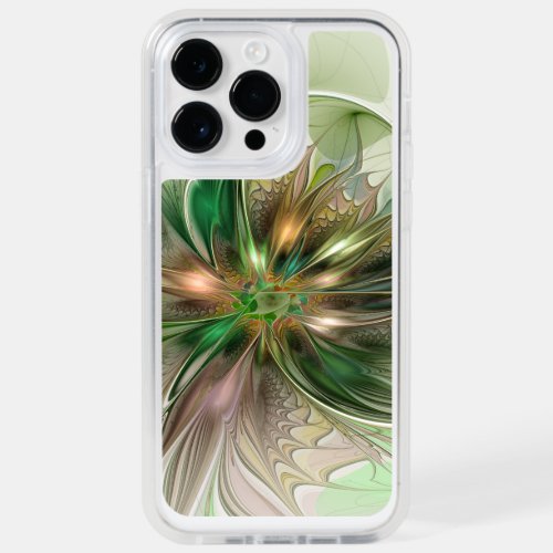 Colorful Fantasy Modern Abstract Fractal Flower OtterBox iPhone 14 Pro Max Case