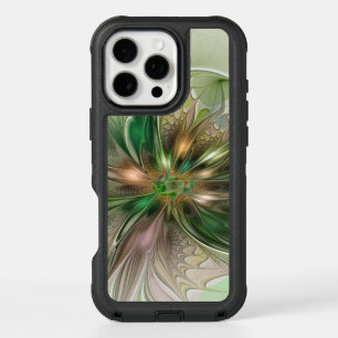 Colorful Fantasy Modern Abstract Fractal Flower iPhone 16 Pro Max Case