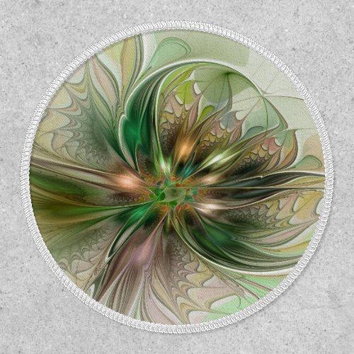 Colorful Fantasy Modern Abstract Fractal Flower Patch