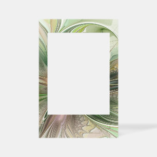 Colorful Fantasy Modern Abstract Fractal Flower Selfie Frame
