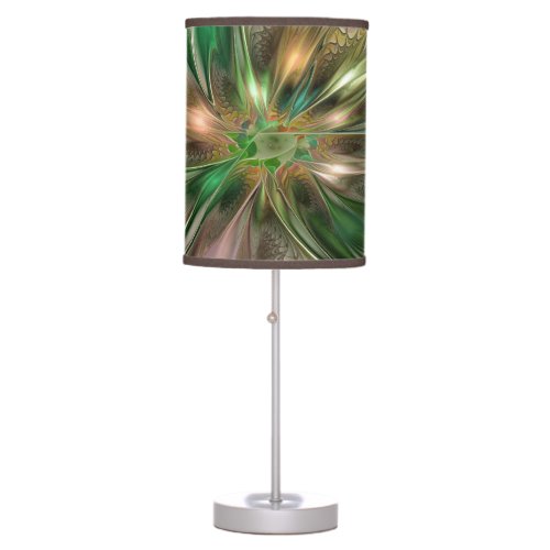 Colorful Fantasy Modern Abstract Fractal Flower Table Lamp