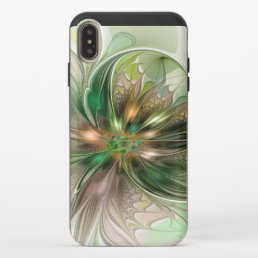 Colorful Fantasy Modern Abstract Fractal Flower iPhone XS Max Slider Case