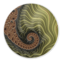 Colorful Fantasy Modern Spiral Ceramic Knob