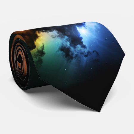Colorful Fantasy Nebula Tie