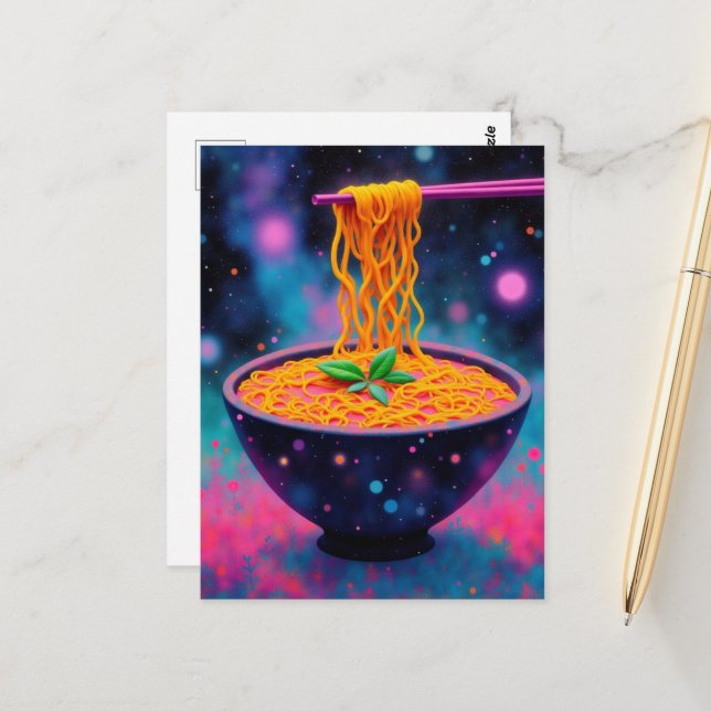 Colorful Fantasy Ramen Postcard (Front/Back In Situ)